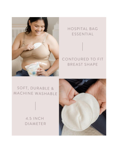 Almohadillas de Lactancia Reutilizables Kindred Bravely 10 Pzas