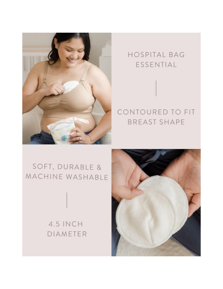 Almohadillas de Lactancia Reutilizables Kindred Bravely 10 Pzas