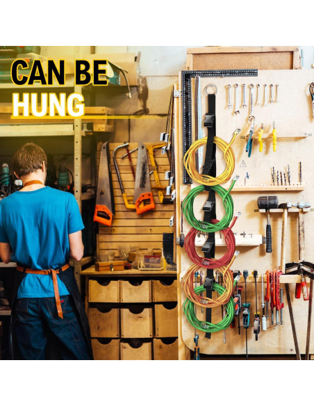 Organizador de Cables de Extensión Wowangce - 2 Pcs Negro