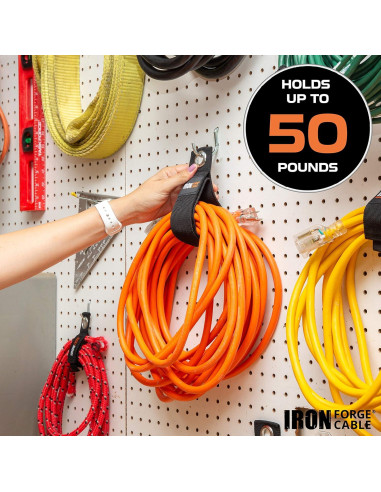 Organizador de Cables Iron Forge - Paquete de 12 Piezas