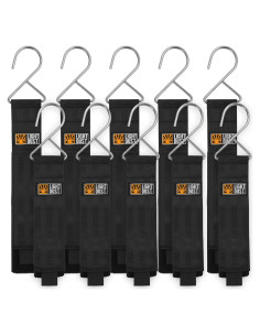 Soporte de Cuerda Colgante LIGHT DUST 10 Piezas 55 cm Negro