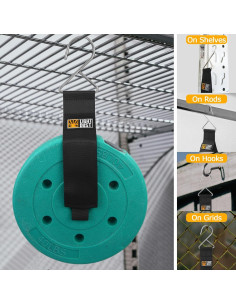 Soporte de Cuerda Colgante LIGHT DUST 10 Piezas 55 cm Negro 2