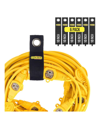 Correas de Almacenamiento Colsen 10" (6 Pack) para Cables y Mangueras
