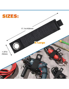 Correas de Almacenamiento Xuuza 43 cm - Paquete de 8 Organizador 2