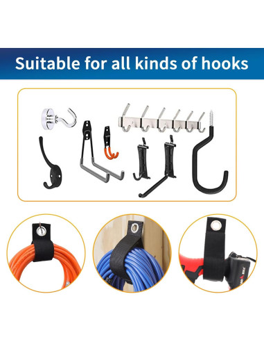 Correas de Almacenamiento Xuuza 43 cm - Paquete de 8 Organizador