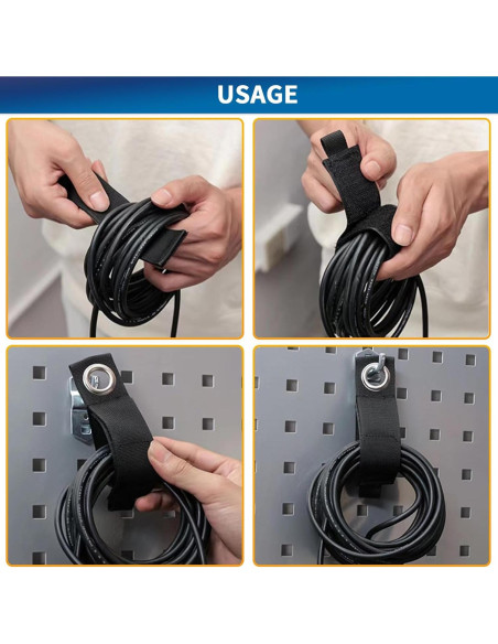 Correas de Almacenamiento Xuuza 43 cm - Paquete de 8 Organizador