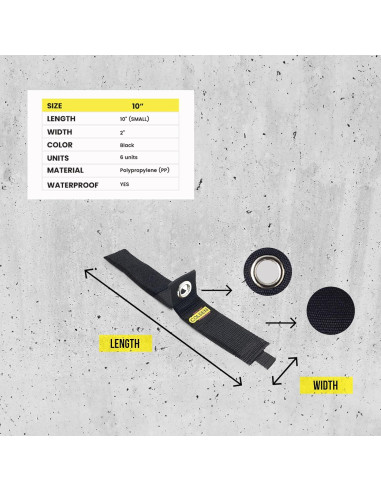 Correas de Almacenamiento Colsen 10" (6 Pack) para Cables y Mangueras