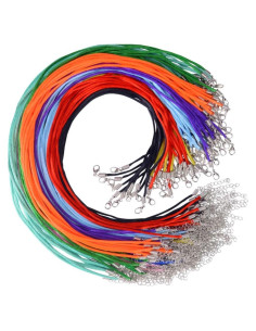 Cordones de Collar Selizo 100 Piezas Seda Satinada Multicolor