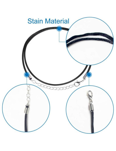 Cordones de Collar Selizo 100 Piezas Seda Satinada Multicolor