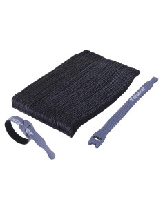 Correas de Cable Reutilizables Trilancer 20.32 cm 50 Piezas Negro