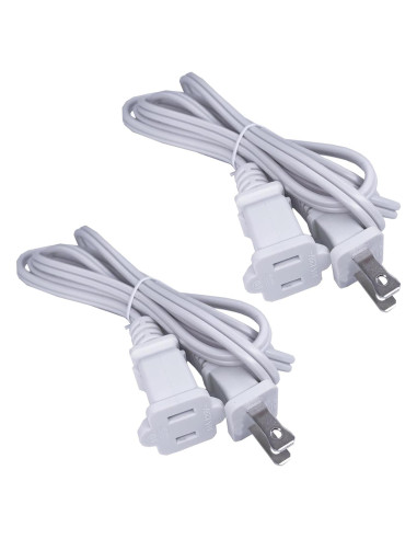 Cable de Extensión 1.52m Musunpara 2 Clavijas 10A 125V Blanco