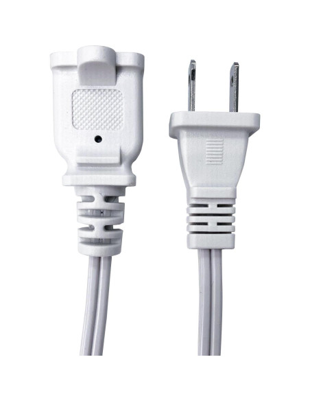 Cable de Extensión 1.52m Musunpara 2 Clavijas 10A 125V Blanco