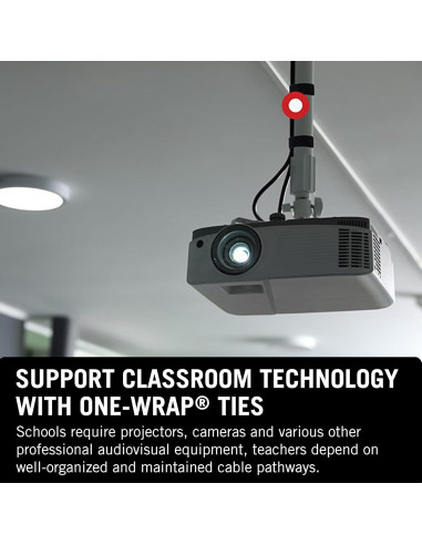 Cinta VELCRO ONE-WRAP Doble Cara 0.95 cm x 22.86 m