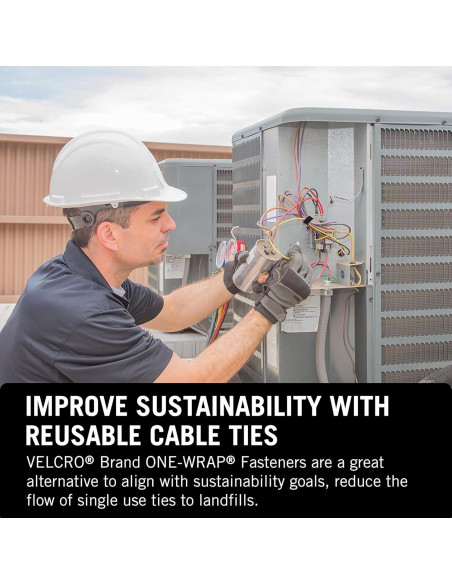 Cinta VELCRO ONE-WRAP Doble Cara 0.95 cm x 22.86 m