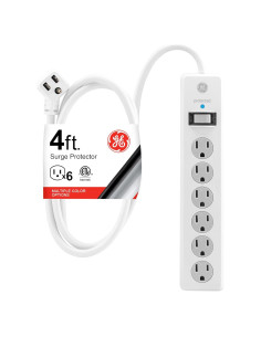 Protector contra sobretensiones GE 6 salidas 800 julios 1.22m