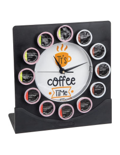 Soporte de Pods de Café y Reloj Mind Reader, Negro