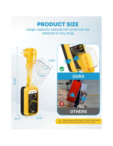 Protector de Sobretensión Kohree 50A 12000J Impermeable