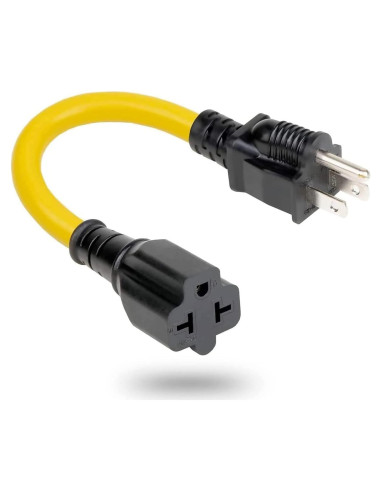 Cable adaptador AC 12AWG 15A a 20A 1 pie Hurricane