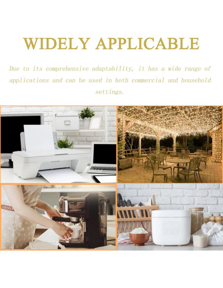 Cable adaptador AC 12AWG 15A a 20A 1 pie Hurricane