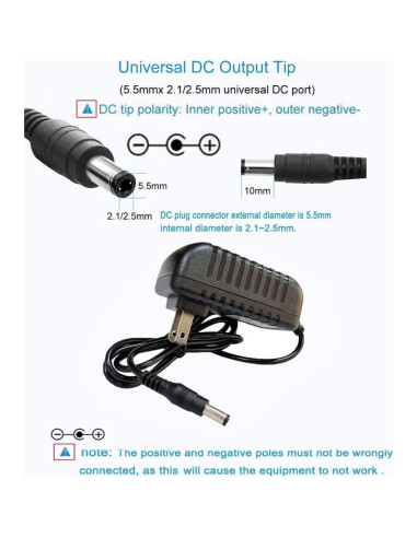 Adaptador de Alimentación DC 5V 3A MTYTOT 15W para LED y CCTV