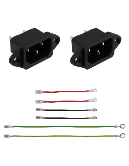 Enchufe Adaptador IEC 320 C14 Antrader 2pcs 250V 10A