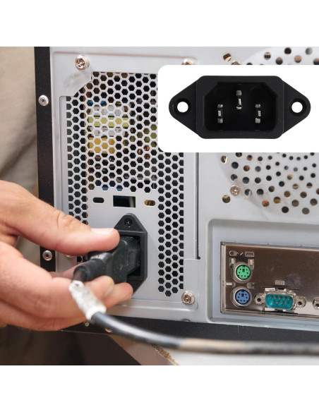 Enchufe Adaptador IEC 320 C14 Antrader 2pcs 250V 10A