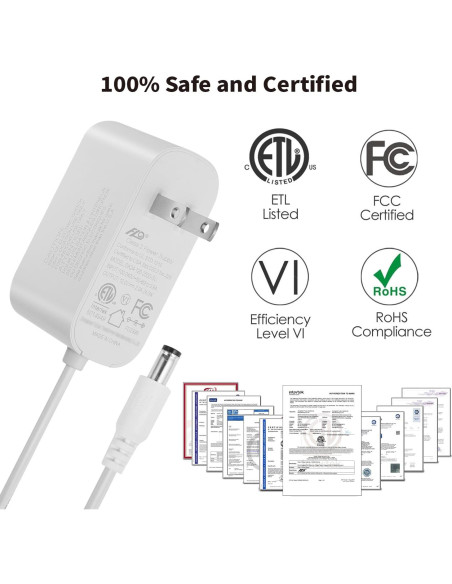 Adaptador de Alimentación Tonton 12V 2A 24W con Cable 1.8m