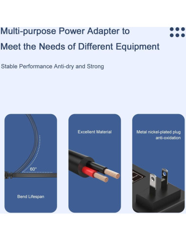 Adaptador de corriente 9V 2A Lantisri para máquinas elípticas