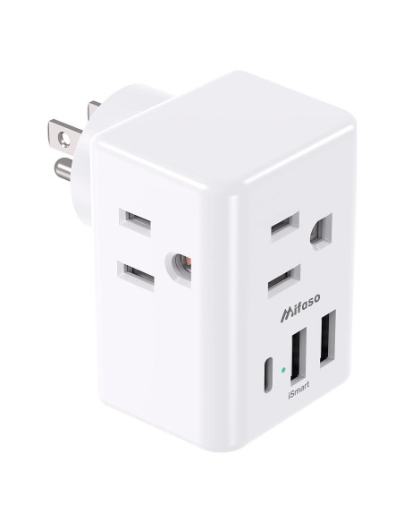 Regleta Extensor de Enchufe Múltiple MIFASO 6 en 1 USB Viaje Regleta Extensor de Enchufe Múltiple MIFASO 6 en 1 USB Viaje