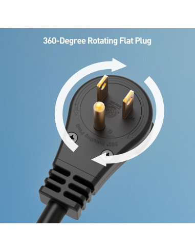 Cable de Extensión Rotatorio 0.3m Cable Matters Negro 16 AWG