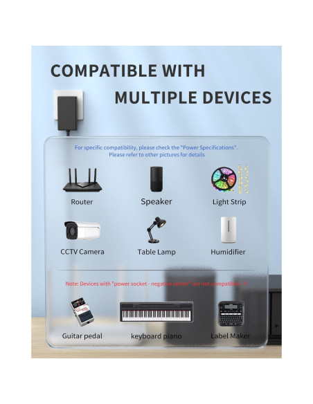 Adaptador de Corriente AC 15V 2A LitStar con 11 Enchufes DC Adaptador de Corriente AC 15V 2A LitStar con 11 Enchufes DC