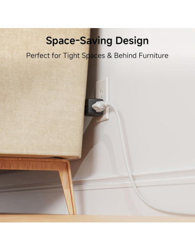 Adaptador de Pared 3 Salidas Cable Matters Negro