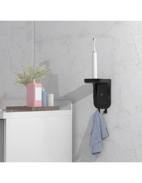 Soporte de Estante de Pared WALI OSH002-B, 2 Paquetes, Negro