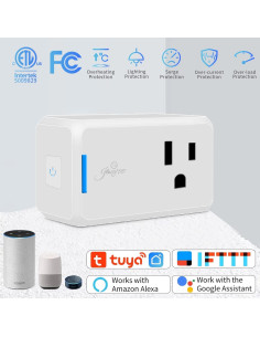 Enchufe Inteligente Mini Jinvoo Wi-Fi 2.4G Control por Voz (2 Pcs) 2