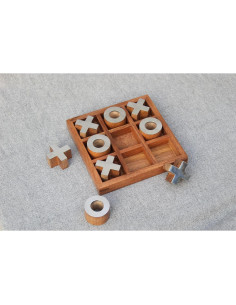 Juego de Tres en Raya de Madera T one | Diseño-1 | 15.88 cm 2