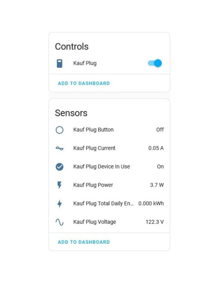 Enchufe Inteligente KAUF con Monitoreo de Energía 15A