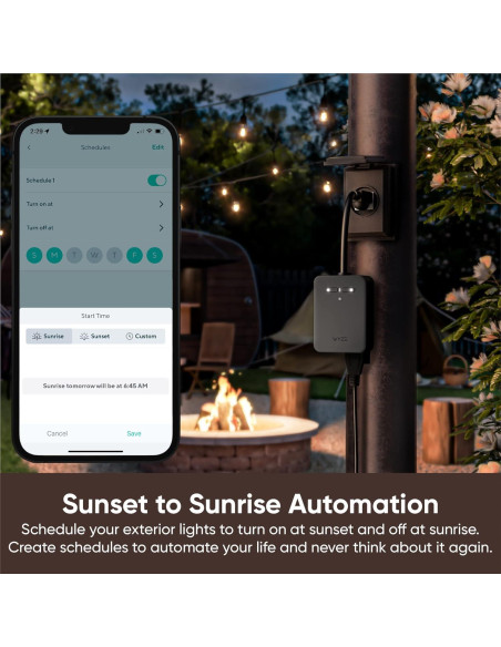 Enchufe Inteligente Wyze Exterior Doble Salida IP64 WiFi Enchufe Inteligente Wyze Exterior Doble Salida IP64 WiFi