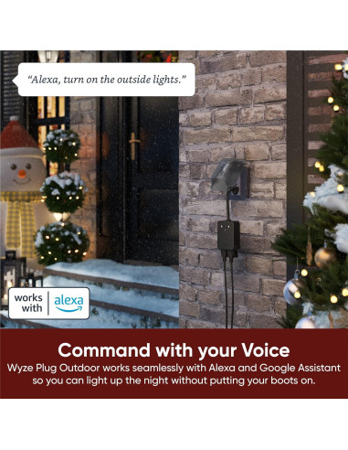 Enchufe Inteligente Wyze Exterior Doble Salida IP64 WiFi
