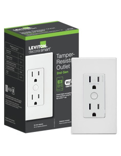 Enchufe Inteligente Leviton Decora 15A Wi-Fi Blanco