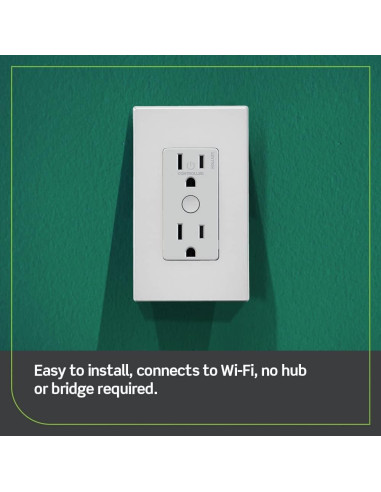 Enchufe Inteligente Leviton Decora 15A Wi-Fi Blanco