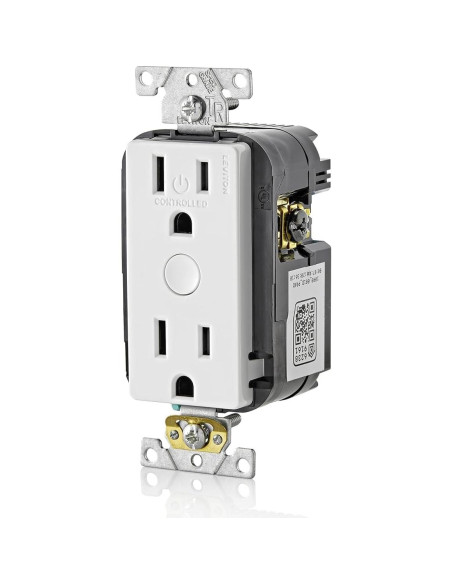 Enchufe Inteligente Leviton Decora 15A Wi-Fi Blanco