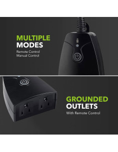 Enchufe de Control Remoto HBN para Exterior 15A 30m 2