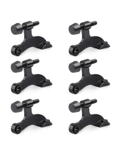 Tope de Puerta Ajustable HOMOTEK Negro 6 Piezas Alta Resistencia