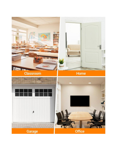 Topes de puerta magnéticos WINONLY, acero inoxidable, 2 unidades