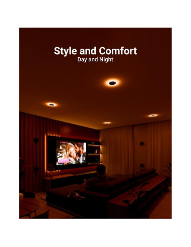 Sunco 12 Luces LED Empotradas 6" con Luz Nocturna 13W 1200LM