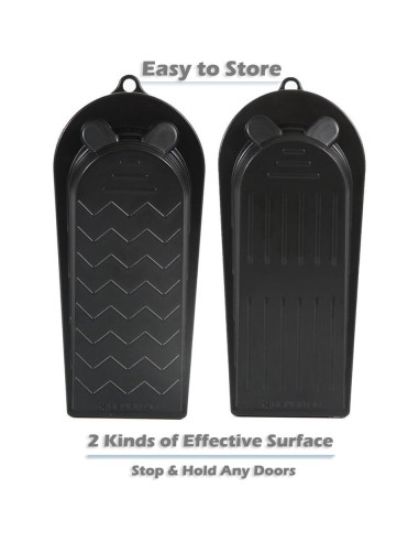 Juego de 4 Tapones de Puerta Newkiton Antideslizantes Negro