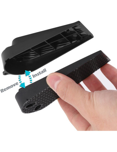 Juego de 4 Tapones de Puerta Newkiton Antideslizantes Negro