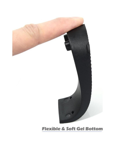 Juego de 4 Tapones de Puerta Newkiton Antideslizantes Negro