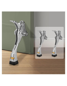 Tope de Puerta GoldPig 2 Paquetes Niquel Satinado 10.16cm