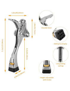 Tope de Puerta GoldPig 2 Paquetes Niquel Satinado 10.16cm 2